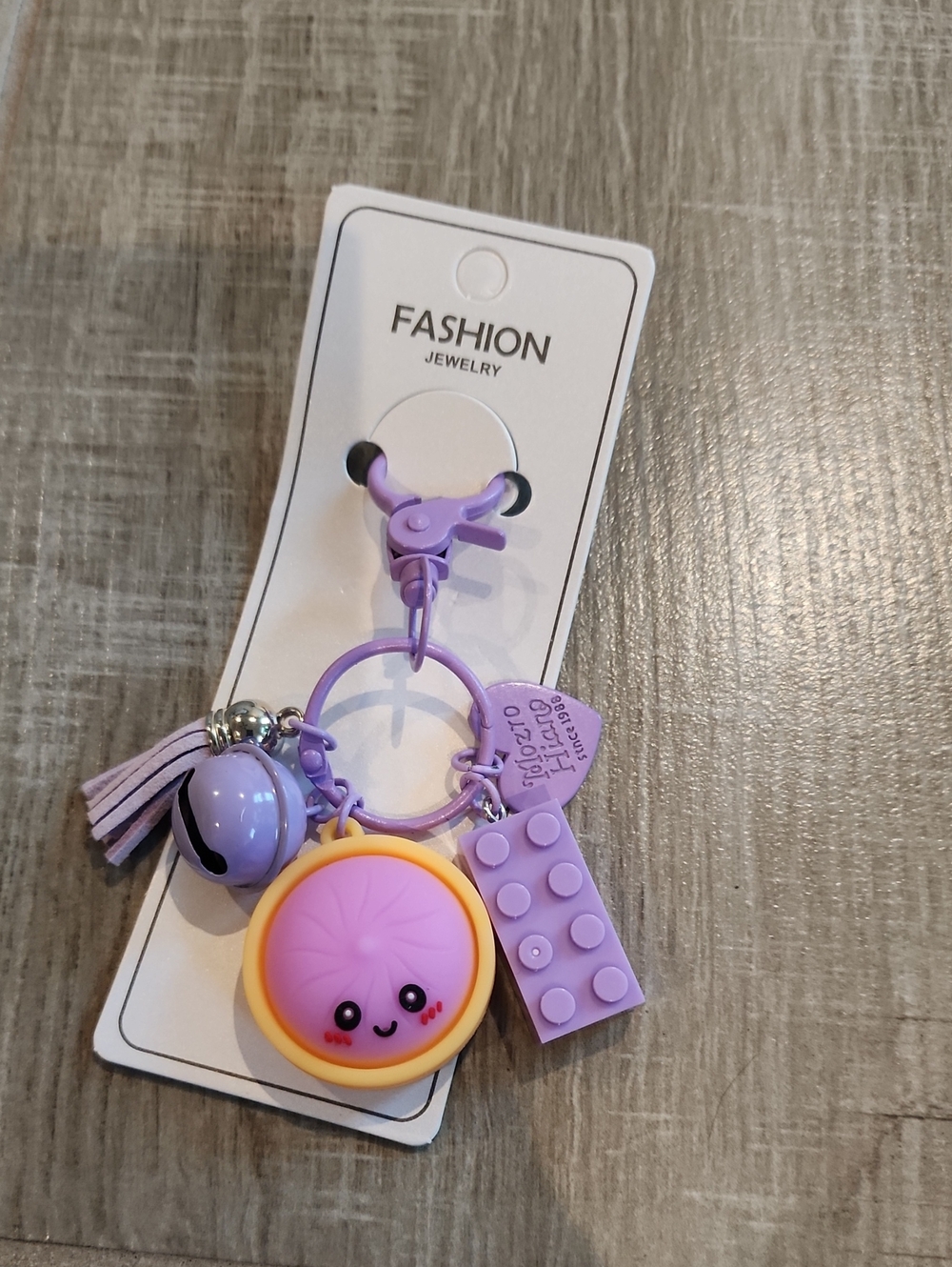 NWT Mini Dumpling Purple Accessory Keychain/Charm